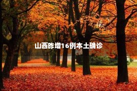 山西昨增16例本土确诊