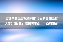 美食大赛美食视频制作 【云梦首届美食大赛】第3集：清明河美食——白花菜炒鱼面