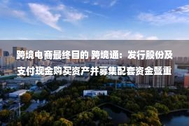 跨境电商最终目的 跨境通：发行股份及支付现金购买资产并募集配套资金暨重大资产重组报告书（修订稿）