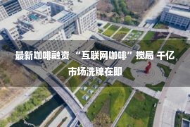 最新咖啡融资 “互联网咖啡”搅局 千亿市场洗牌在即