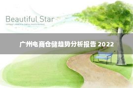 广州电商仓储趋势分析报告 2022