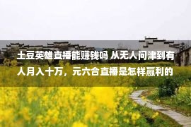 土豆英雄直播能赚钱吗 从无人问津到有人月入十万，元六合直播是怎样赢利的？