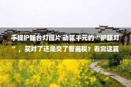 手提护眼台灯图片 动辄千元的“护眼灯”，买对了还是交了智商税？看完这篇你就有答案了