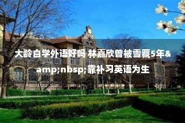 大龄自学外语好吗 林嘉欣曾被雪藏5年&nbsp;靠补习英语为生