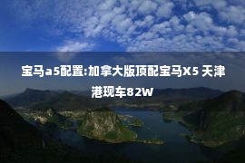 宝马a5配置:加拿大版顶配宝马X5 天津港现车82W