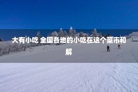 大有小吃 全国各地的小吃在这个菜市和解