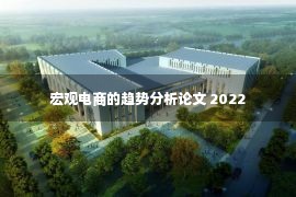 宏观电商的趋势分析论文 2022