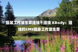 服装工作室生意赚钱不赚钱 XBody：赚钱的EMS健身工作室生意