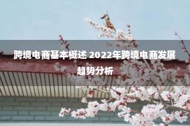 跨境电商基本概述 2022年跨境电商发展趋势分析