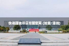 快速赚钱项目加盟官网 (加盟/赚钱)