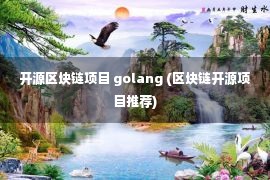 开源区块链项目 golang (区块链开源项目推荐)