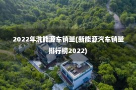 2022年洗能源车销量(新能源汽车销量排行榜2022)