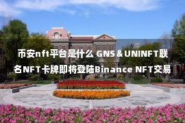 币安nft平台是什么 GNS＆UNINFT联名NFT卡牌即将登陆Binance NFT交易平台