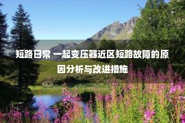 短路日常 一起变压器近区短路故障的原因分析与改进措施