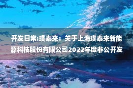 开发日常:璞泰来：关于上海璞泰来新能源科技股份有限公司2022年度非公开发行A股股票申请文件反馈意见的回复