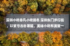 深圳小吃非凡小吃排名 深圳东门步行街，以繁华古朴著称，美味小吃布满整一条街