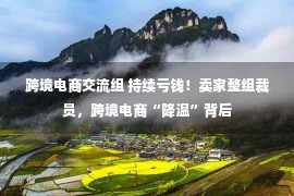 跨境电商交流组 持续亏钱！卖家整组裁员，跨境电商“降温”背后