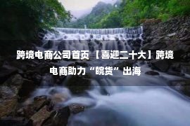 跨境电商公司首页 【喜迎二十大】跨境电商助力“皖货”出海