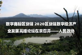 数字商标区块链 2020区块链数字经济产业发展高峰论坛在京召开——人民政协网