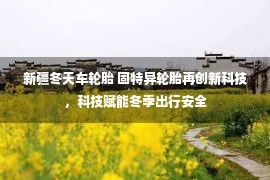 新疆冬天车轮胎 固特异轮胎再创新科技，科技赋能冬季出行安全