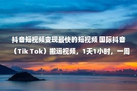 抖音短视频变现最快的短视频 国际抖音（Tik Tok）搬运视频，1天1小时，一周4980元  你信吗？