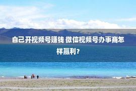 自己开视频号赚钱 微信视频号办事商怎样赢利？