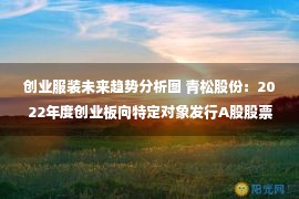 创业服装未来趋势分析图 青松股份：2022年度创业板向特定对象发行A股股票方案论证分析报告