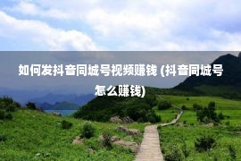 如何发抖音同城号视频赚钱 (抖音同城号怎么赚钱)