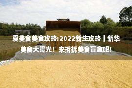 爱美食美食攻略:2022新生攻略丨新华美食大曝光！来拆拆美食盲盒吧！