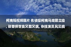 柯南短视频图片 名侦探柯南马戏团立绘, 驯兽师世良又酷又飒, 杂技演员风见搞笑