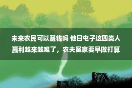 未来农民可以赚钱吗 他日屯子这四类人赢利越来越难了，农夫冤家要早做打算了