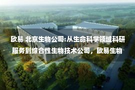 欧易 北京生物公司:从生命科学领域科研服务到综合性生物技术公司，欧易生物的下一站｜复星·星未来创业营