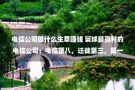 电信公司做什么生意赚钱 寰球最赢利的电信公司：电信第八，迁徙第三，第一年入1.2万亿