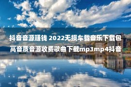 抖音音源赚钱 2022无损车载音乐下载包高音质音源收费歌曲下截mp3mp4抖音盛行DJ