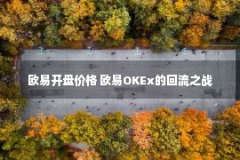 欧易开盘价格 欧易OKEx的回流之战