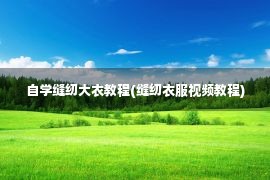 自学缝纫大衣教程(缝纫衣服视频教程)