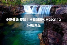 小吃佣金 专题｜《新闻周刊》20211204视频版