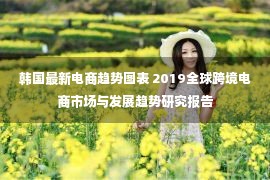 韩国最新电商趋势图表 2019全球跨境电商市场与发展趋势研究报告