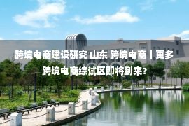 跨境电商建设研究 山东 跨境电商｜更多跨境电商综试区即将到来？