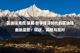 区块链龙虎 破解 数字经济时代的区块链金融监管：现状、风险与应对