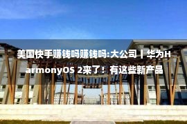 美国快手赚钱吗赚钱吗:大公司丨华为HarmonyOS 2来了！有这些新产品