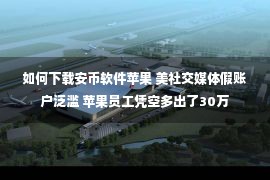 如何下载安币软件苹果 美社交媒体假账户泛滥 苹果员工凭空多出了30万