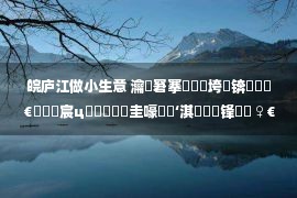 皖庐江做小生意 瀹夊窘搴愭睙鍘垮眬锛堣惀閿€閮級宸ц繛鈥滀笁鏍圭嚎鈥濈‘淇濆鎴锋湇鍔♀€滀笉鏂。鈥?