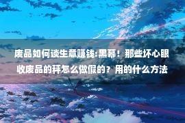 废品如何谈生意赚钱:黑幕！那些坏心眼收废品的秤怎么做假的？用的什么方法？公开揭露！请各位老板为戒，诚信生意！