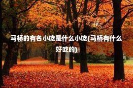 马桥的有名小吃是什么小吃(马桥有什么好吃的)