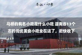 马桥的有名小吃是什么小吃 湖南省13个市的传统美食小吃全在这了，赶快收下挨个儿去试