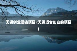 无锡创业赚钱项目 (无锡适合创业的项目)