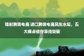 镭射跨境电商 进口跨境电商风生水起，五大痛点依存急待突破