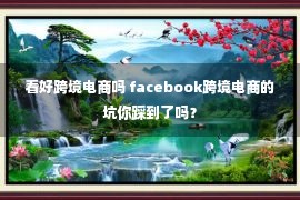 看好跨境电商吗 facebook跨境电商的坑你踩到了吗？