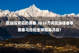 区块链背后的黑客 2022万向区块链春季黑客马拉松全球招募开启！